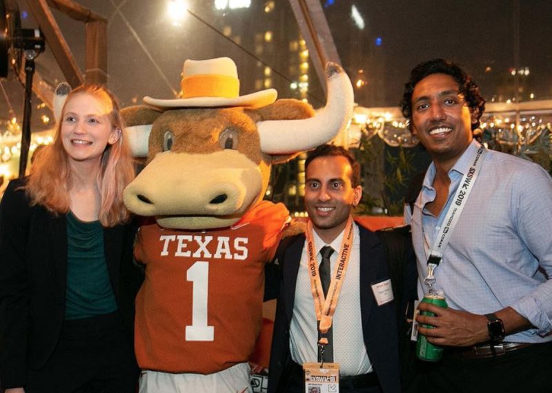Casey, Nisar, and Amit at the PitchTX SXSW Competition