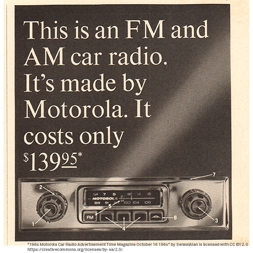 Motorola car radio advertisement