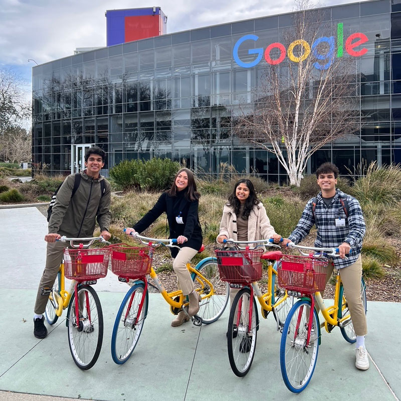 As part of the Farley Bay Area Quarter, Risenhoover and her cohort visited the Google headquarters in Mountain View, CA. 